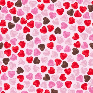 Sevgililer Günü Şekerleri vektörsüz desen