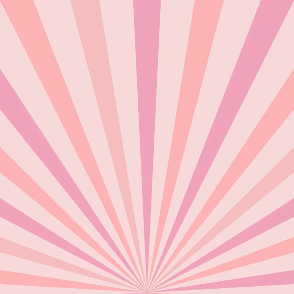 Pastel Pink Abstract Ray burst vector background — Stock Vector