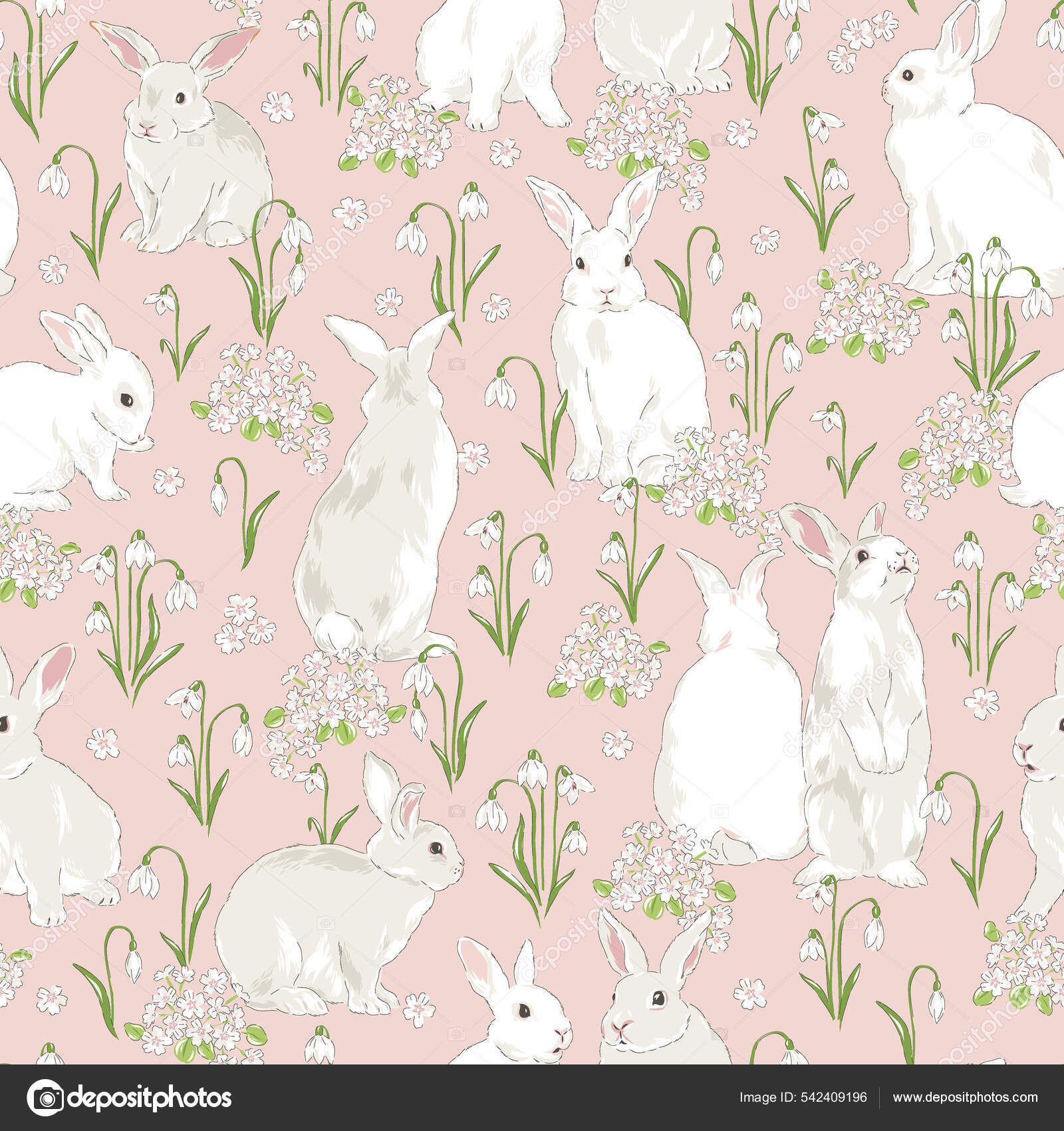Vintage Rabbit Wallpaper