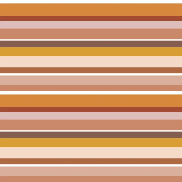 Vybledlé podzimní barvy vodorovné pruhy vektorové bezešvé vzor — Stockový vektor