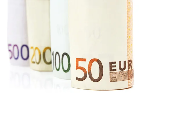 Billetes en euros Imágenes de stock libres de derechos