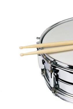 Snare drum and sticks clipart