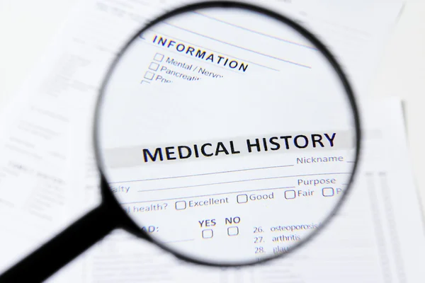 Ιατρικό ιστορικό — Φωτογραφία Αρχείου