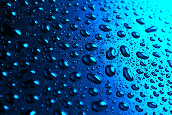 Blue water drops — Stock Photo, Image