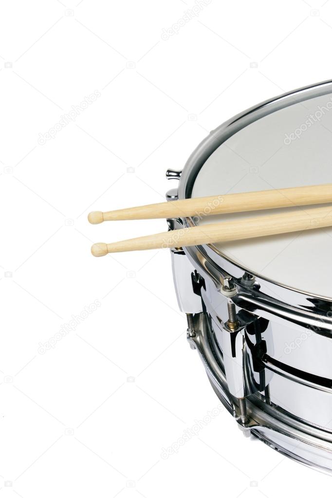 Snare drum and sticks
