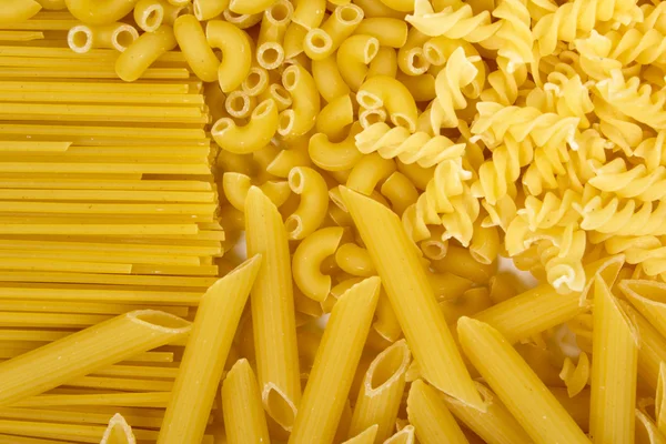 Utbud av italiensk pasta Stockbild