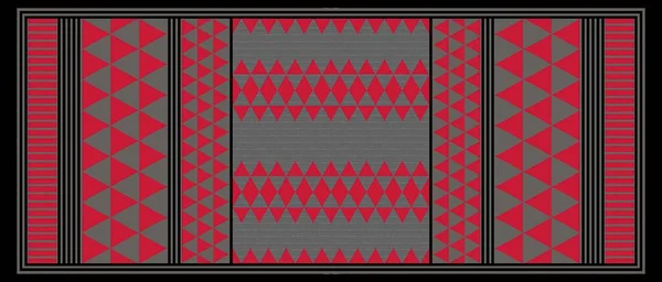Rubli Geometrici Quattro Bordi Laterali Con Texture Digitale Stampa Progettazione — Foto Stock