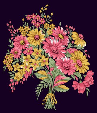 Hint Babür çiçek motifi arkaplanı