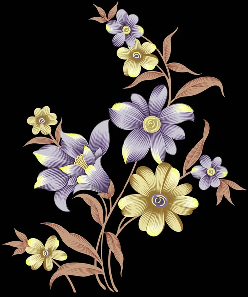Indian mughal flower motif background