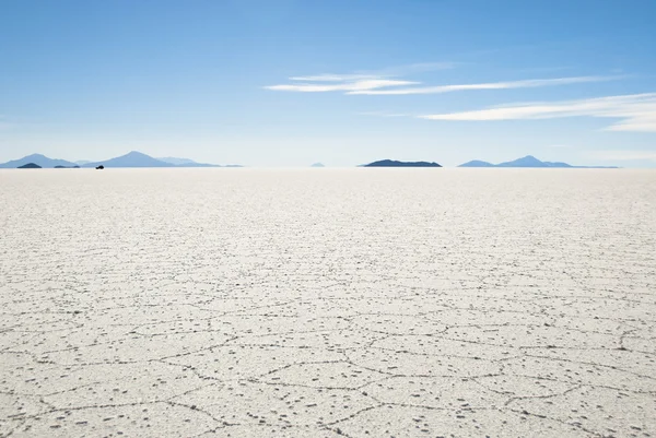 Ploché solné pouště uyuni, Bolívie. — ストック写真