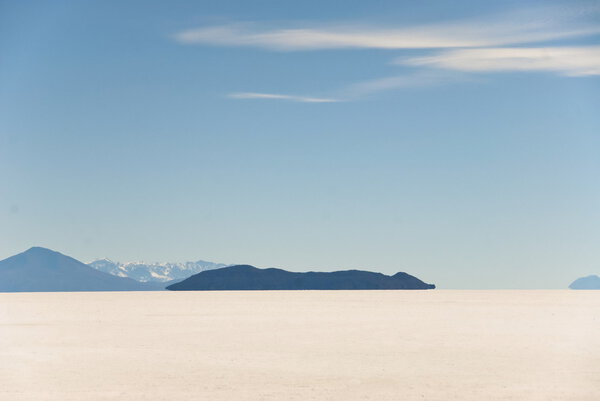 Salt desert Uyuni in Bolivia.