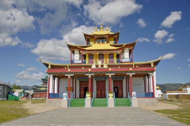 Budist tapınağı sockshin-dugan buryatia içinde ivolginsky datsan içinde.