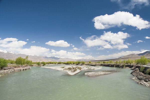 The Indus river in Ladakh, India.