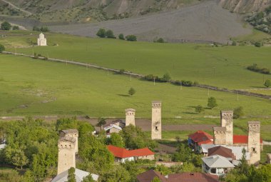svaneti, Gürcistan mulakhi Vadisi'nde görüntüleyin.