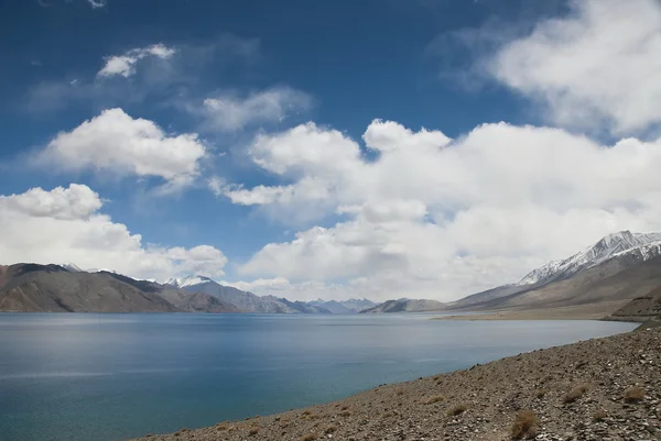 Jezioro pangong w ladakh, Indie. — Zdjęcie stockowe