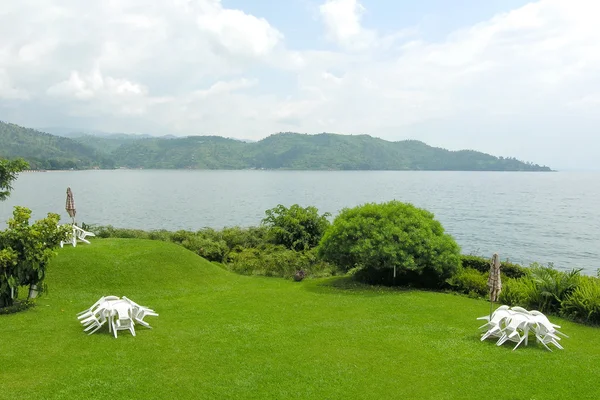 gisenyi, Ruanda da Kivu göl kıyısı.
