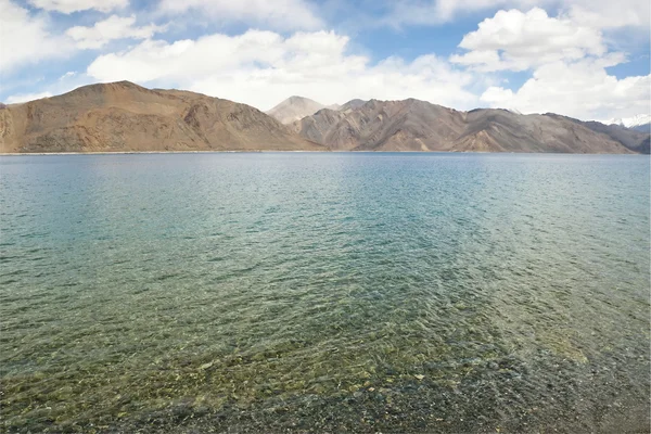 TCO pangong jezioro w ladakh, Indie. — Zdjęcie stockowe