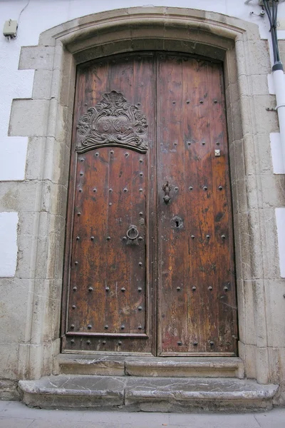 Doorway on a street in Tossa de Mar, Spain. — Stock Photo, Image