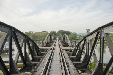 Köprü kwai Nehri üzerinde Tayland.