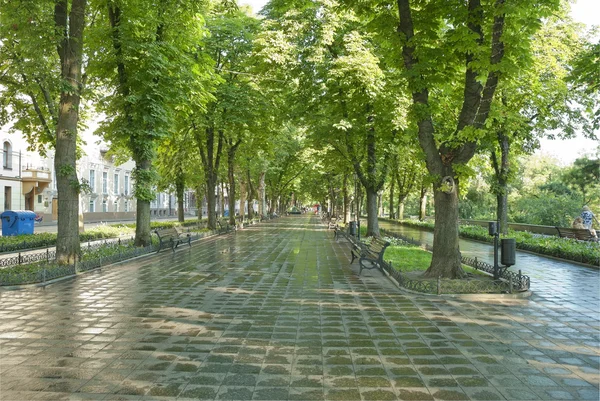 Primorskiy boulevard in odessa, Oekraïne. — Stockfoto