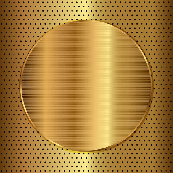 Gold circle — Stock Vector