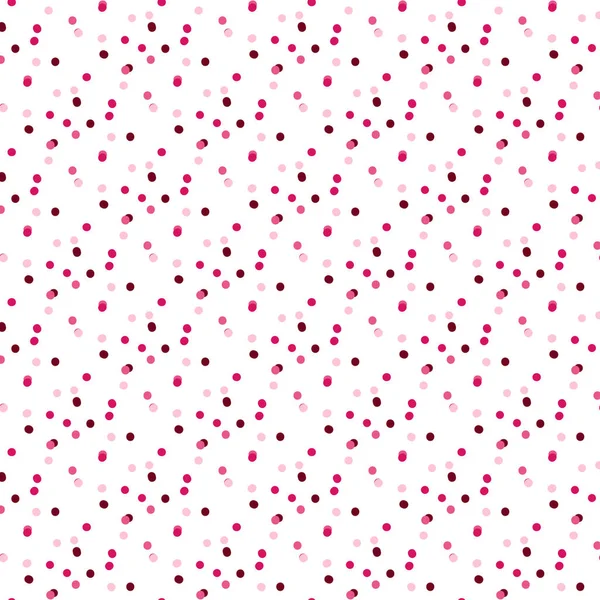 Seamless Pattern Valentine Day Vector Illustration Pink Dots — Image vectorielle