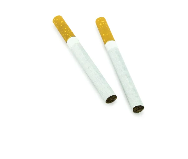 Cigarette isolée sur fond blanc — Photo