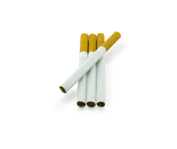 Cigarrillo aislado sobre fondo blanco — Foto de Stock