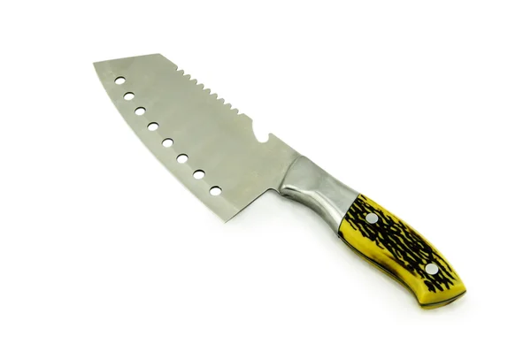 Cuchillo cuchilla de carne aislado sobre fondo blanco —  Fotos de Stock