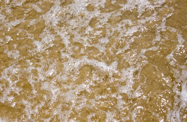Playa de arena y ola — Foto de Stock
