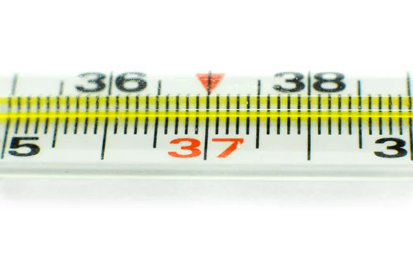 Medizinisches Thermometer isoliert auf weißem Hintergrund — Stockfoto