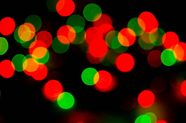 Bokeh vánoční osvětlení, abstraktní pozadí — Stock fotografie
