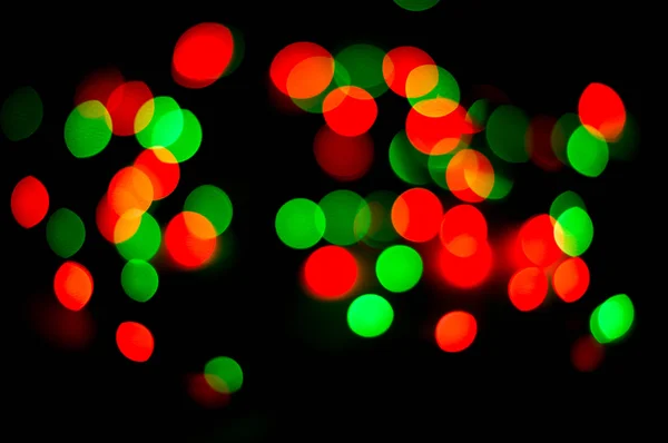 Bokeh de luzes de Natal, fundo abstrato — Fotografia de Stock