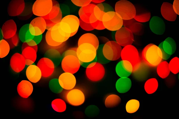 Bokeh de luzes de Natal, fundo abstrato — Fotografia de Stock