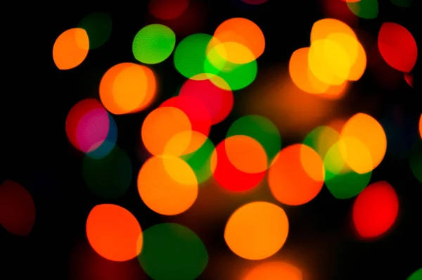 Bokeh de luzes de Natal, fundo abstrato — Fotografia de Stock