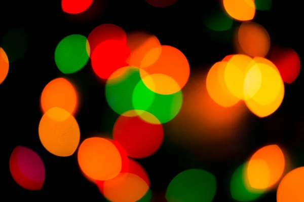 Bokeh de luzes de Natal, fundo abstrato — Fotografia de Stock