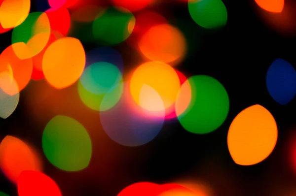 Bokeh de luces de Navidad, fondo abstracto —  Fotos de Stock