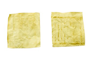 eski bir kağıt üzerinde beyaz izole