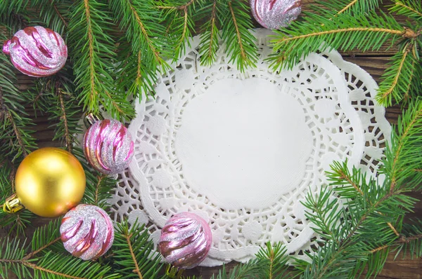 No Natal. Decoração de Natal Decorações de férias Isolado em — Fotografia de Stock