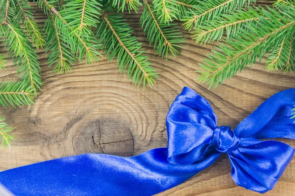 Natale Vintage decorazione bordo design su vecchio legno backgro — Foto Stock