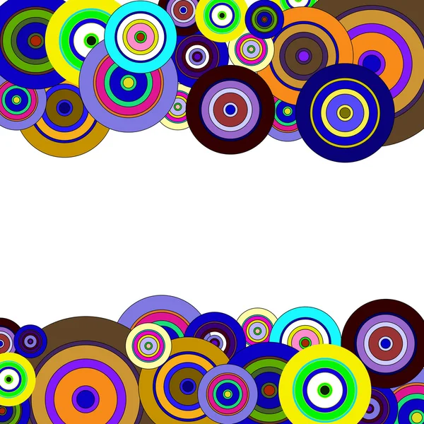 カラフルなパターンの円 — ストックベクタ
