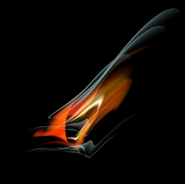 Quemar llama fuego vector fondo abstracto — Vector de stock