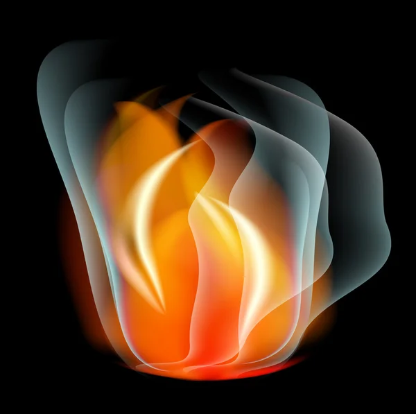Quemar llama fuego vector fondo abstracto — Archivo Imágenes Vectoriales