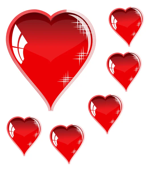 Red heart — Stock Vector