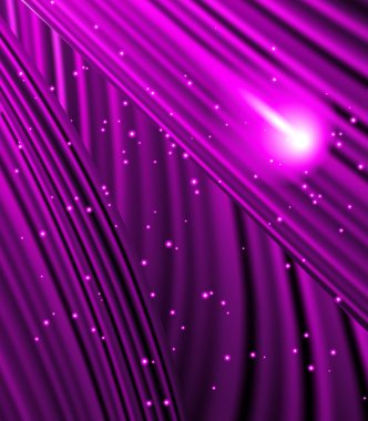 yıldız mor ışınları arka plan düşüyor.