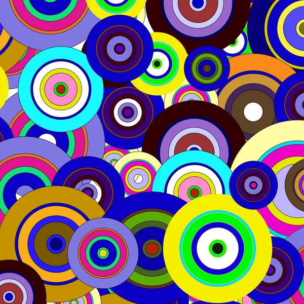 Cirkels kleurrijke patroon — Stockvector