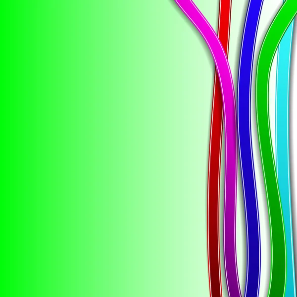 Abstrakter Hintergrund mit farbigen Linien — Stockvektor