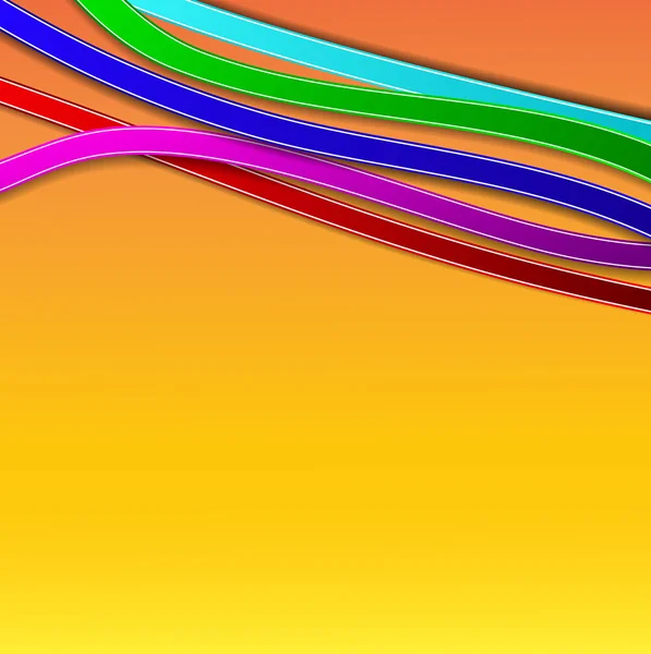 Fond abstrait avec des lignes colorées — Image vectorielle
