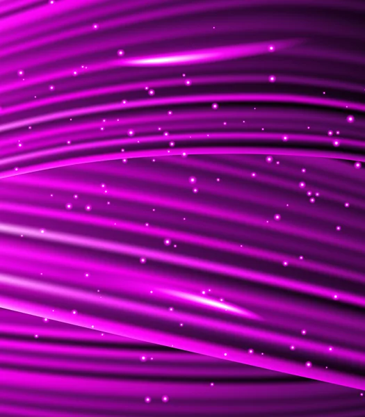 Étoiles tombent sur le fond des rayons violets . — Image vectorielle