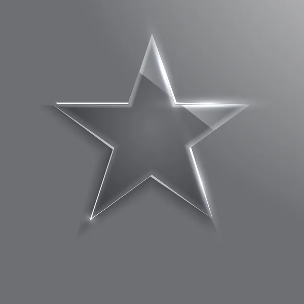 Marco estrella de cristal. Ilustración vectorial. Eps10 — Vector de stock